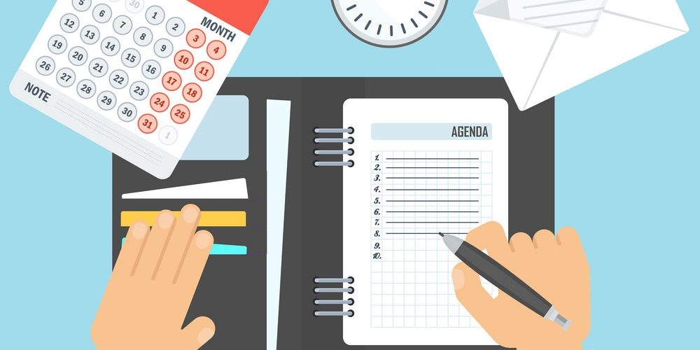 workplace-and-agenda-vector-12595997